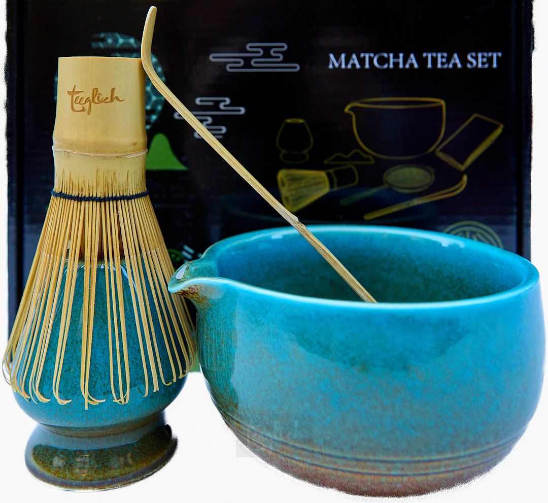 Matcha Tee-Set (4 Teile) - Blau - Brewed