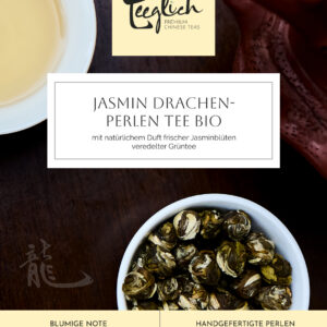 Jasmin Drachenperlen Tee Bio - Packaged